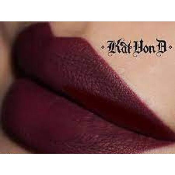 KVD Beauty Kat von D Everlasting Liquid Lipstick Exorcism Burgundy OG Formula - Picture 6 of 12